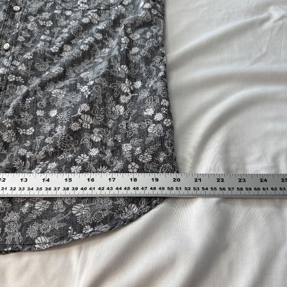 MBX Denim Wear Men's Slim Fit Inside-Out Short Sleeve Button Up Shirt Size Large - Picture 14 of 15